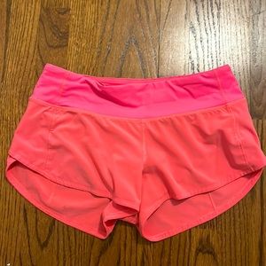 Selling pink lululemon shorts.